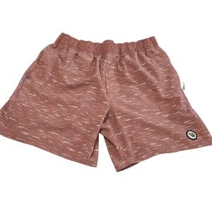 Vuori Banks Shorts Mens Small Clay Red Space Dye Athletic Gym V369 5 Inch Inseam